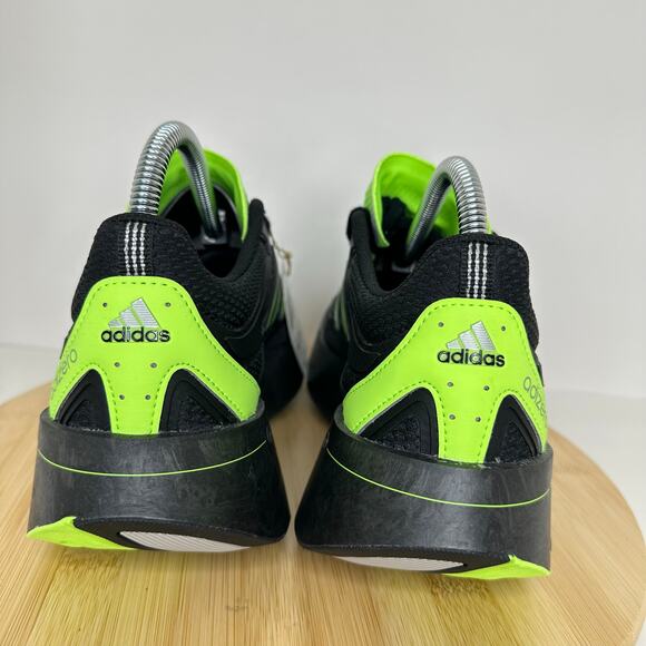 Adidas Adizero Aruku Sneaker Shoes Casual Lace Up Black Neon Green Mens 10.5 NEW main image 7